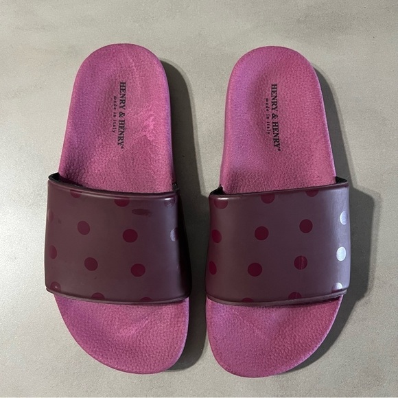 HENRY & HENRY Italian Polka Dot Pool Slides - Picture 2 of 4